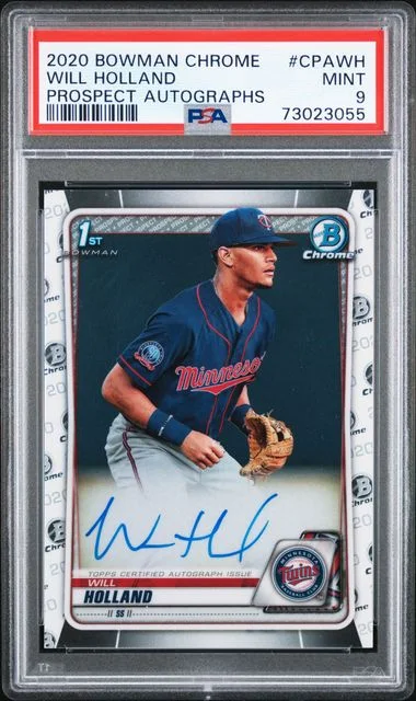 2020 Bowman Chrome Will Holland Prospect Autographs #CPA-WH card image