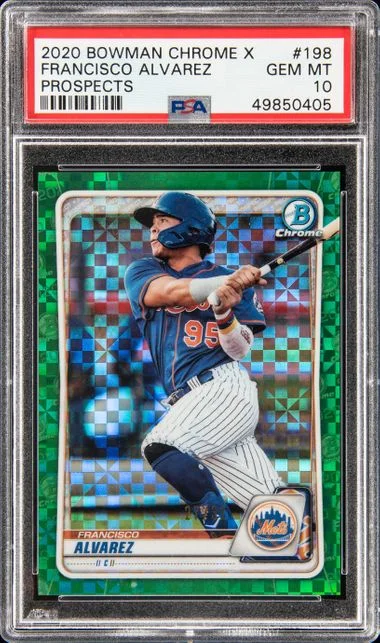 2020 Bowman Chrome X Francisco Alvarez Prospects #198 card image