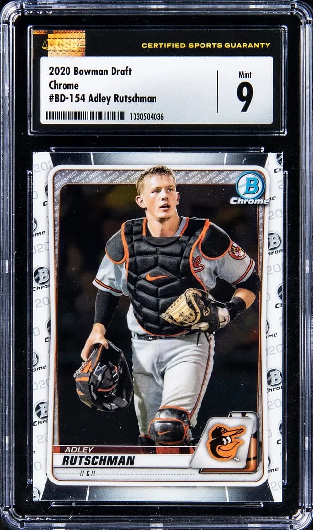 2020 Bowman Draft Adley Rutschman Chrome #BD-154 card image
