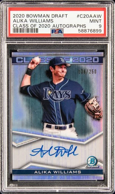 2020 Bowman Draft Alika Williams Class Of 2020 Autographs #C20AAW card image