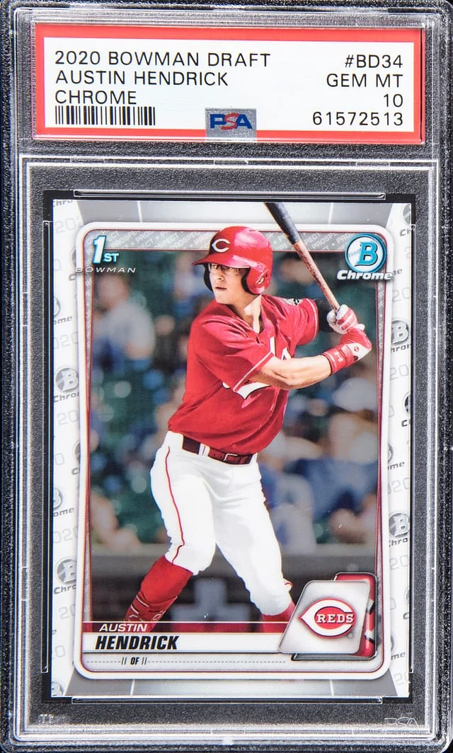 2020 Bowman Draft Austin Hendrick Chrome #BD-34 card image