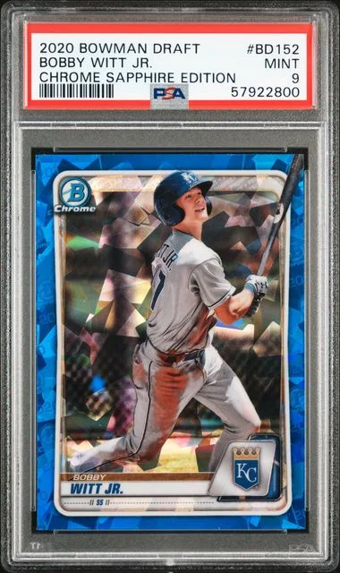 2020 Bowman Draft Bobby Witt Jr. Chrome Sapphire Edition #BD152 card image