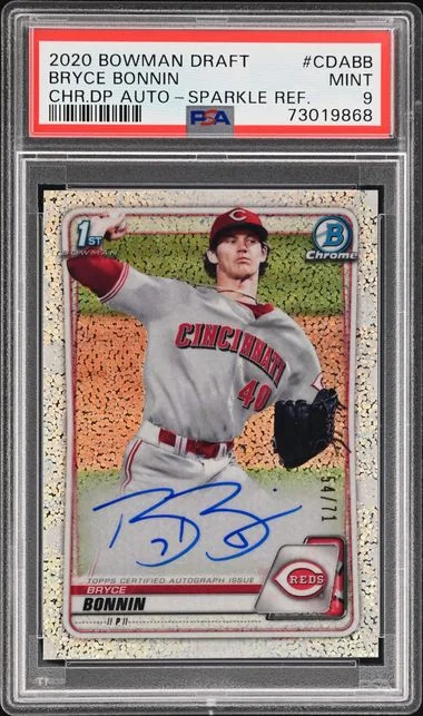 2020 Bowman Draft Bryce Bonnin Chrome Draft Picks Autographs Sparkle Refractor #CDA-BB card image