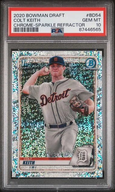 2020 Bowman Draft Colt Keith Chrome-Sparkle Refractor #BD54 card image