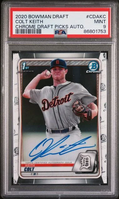 2020 Bowman Draft Colt Keith Chrome Draft Picks Autographs #CDA-CK card image