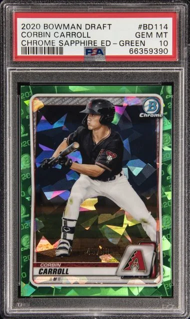 2020 Bowman Draft Corbin Carroll Chrome #BD114 card image