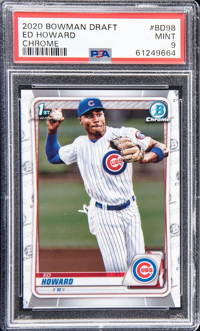 2020 Bowman Draft Ed Howard Chrome #BD-98 card image