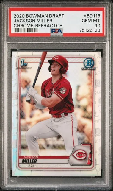2020 Bowman Draft Jackson Miller Refractor #BD-116 card image