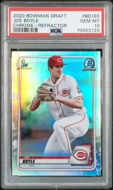 2020 Bowman Draft Joe Boyle Chrome Refractor #BD-165 card image