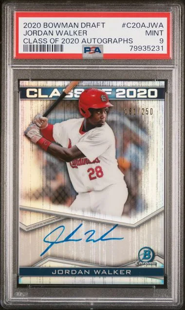 2020 Bowman Draft Jordan Walker Class Of 2020 Autographs #C20AJWA card image