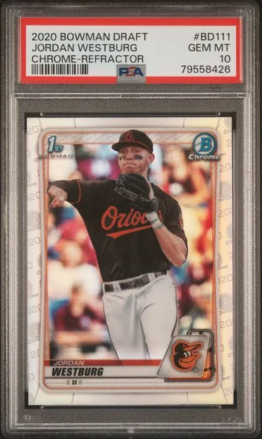 2020 Bowman Draft Jordan Westburg Chrome-Refractor #BD111 card image