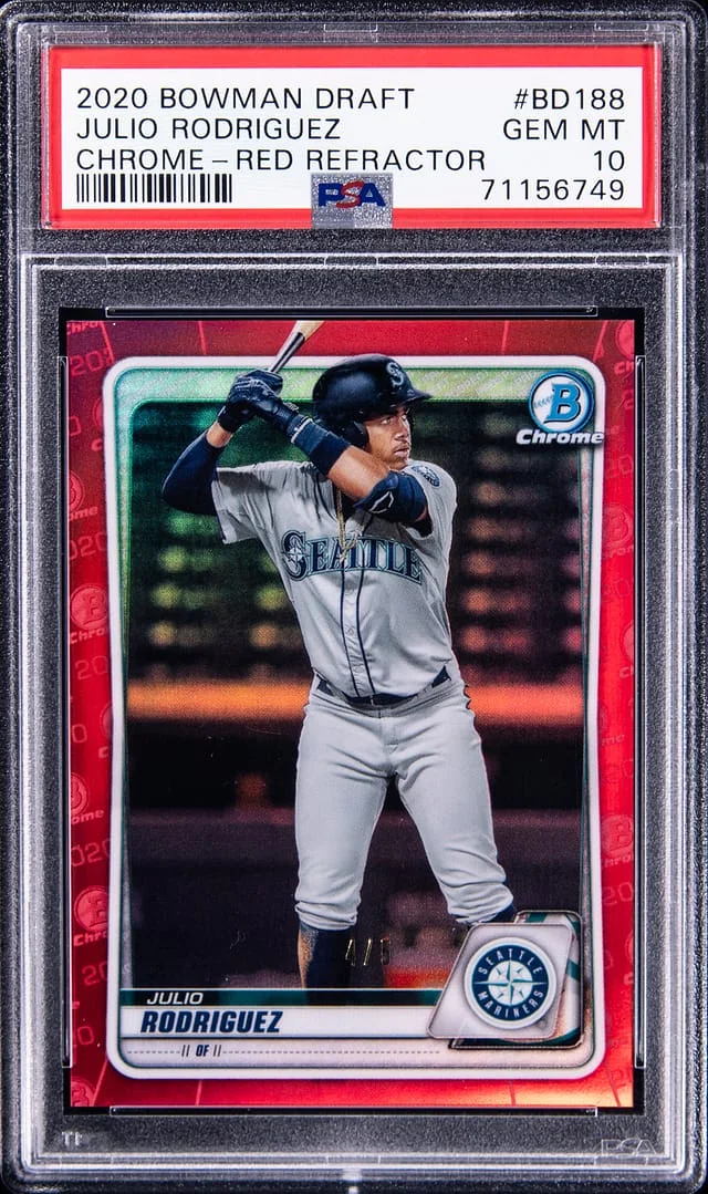 2020 Bowman Draft Julio Rodriguez 1st Edition #BD-188 card image