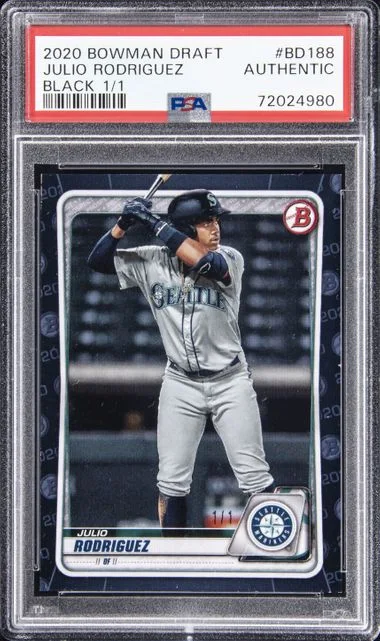 2020 Bowman Draft Julio Rodriguez Sky Blue #BD188 card image