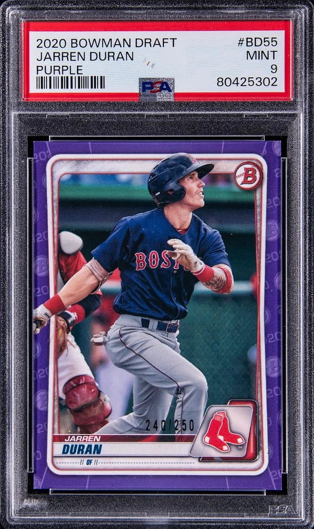 2020 Bowman Draft Juran Duran Purple #BD-55 card image