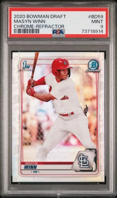 2020 Bowman Draft Masyn Winn Chrome Refractor #BD-59 card image