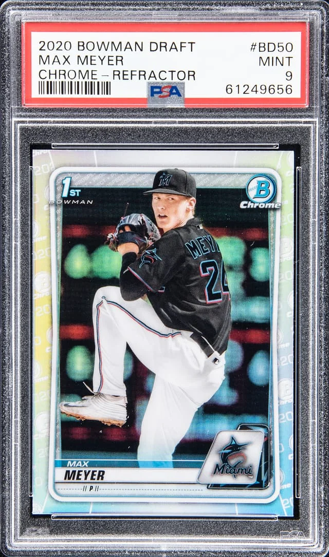 2020 Bowman Draft Max Meyer Chrome Refractor #BDC-50 card image