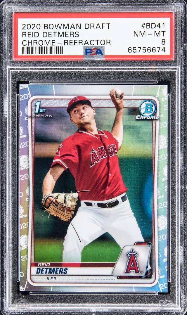 2020 Bowman Draft Reid Detmers Chrome #BD-41 card image
