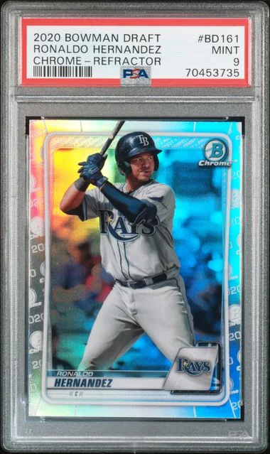 2020 Bowman Draft Ronaldo Hernandez Chrome Refractor #BD-161 card image
