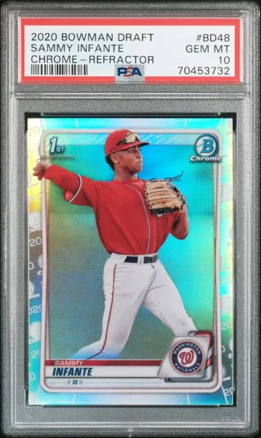 2020 Bowman Draft Sammy Infante Chrome Refractor #BD-48 card image