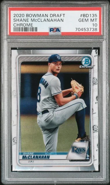 2020 Bowman Draft Shane McClanahan Chrome #BD-135 card image