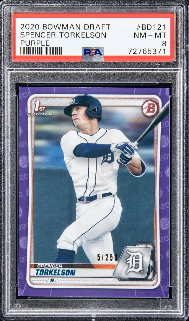 2020 Bowman Draft Spencer Torkelson Purple #BD121 card image