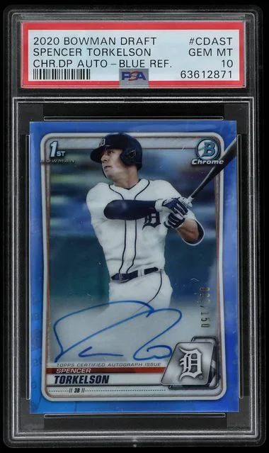 2020 Bowman Draft Spencer Torkelson Chrome Draft Picks Autographs #CDAST card image