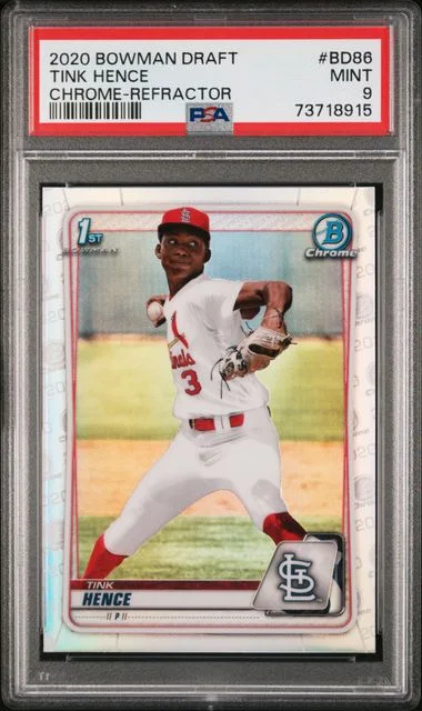 2020 Bowman Draft Tink Hence Chrome-Refractor #Bd86 card image