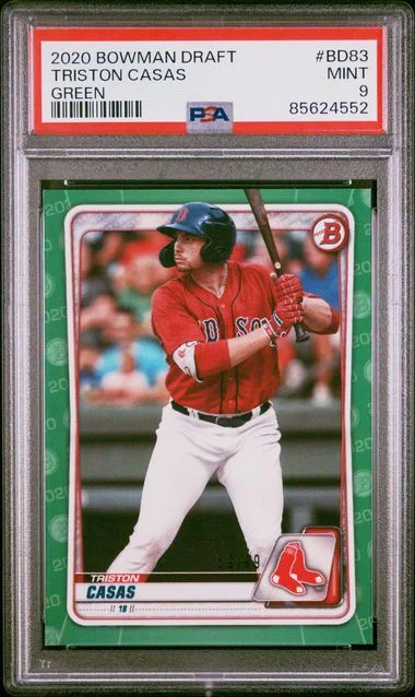 2020 Bowman Draft Triston Casas Green #BD83 card image