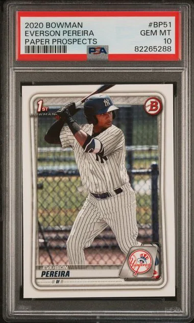 2020 Bowman Everson Pereira Paper Prospects #Bp51 card image