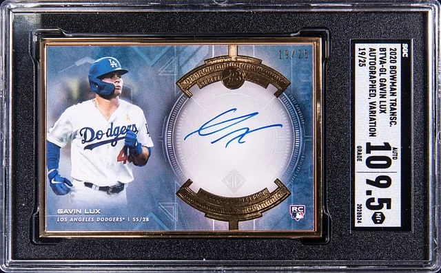 2020 Bowman Gavin Lux Transcendent Autographed Variation #BTVA-GL card image