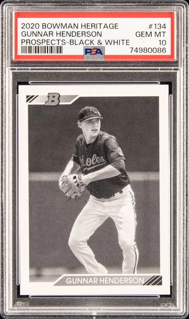 2020 Bowman Gunnar Henderson Heritage Prospects #134 card image