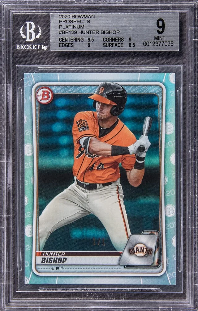 2020 Bowman Hunter Bishop Prospects Platinum #BP-129 card image