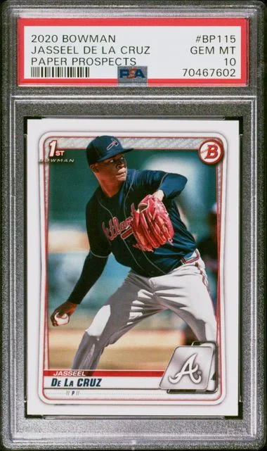2020 Bowman Jasseel De La Cruz Paper Prospects #BP-115 card image