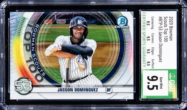 2020 Bowman Jasson Dominguez Scouts Top 100 #BTP-53 card image