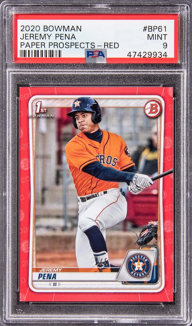 2020 Bowman Jeremy Pena Prospects #BP-61 card image