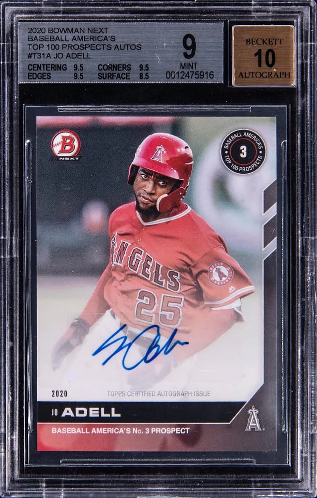 2020 Bowman Jo Adell Next Baseball America's Top 100 Prospects Autos #T31A card image