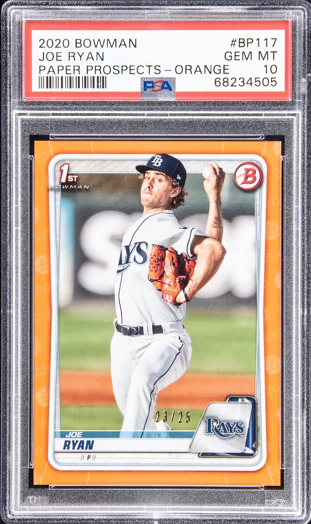 2020 Bowman Joe Ryan Paper Prospects - Orange #BP117 card image