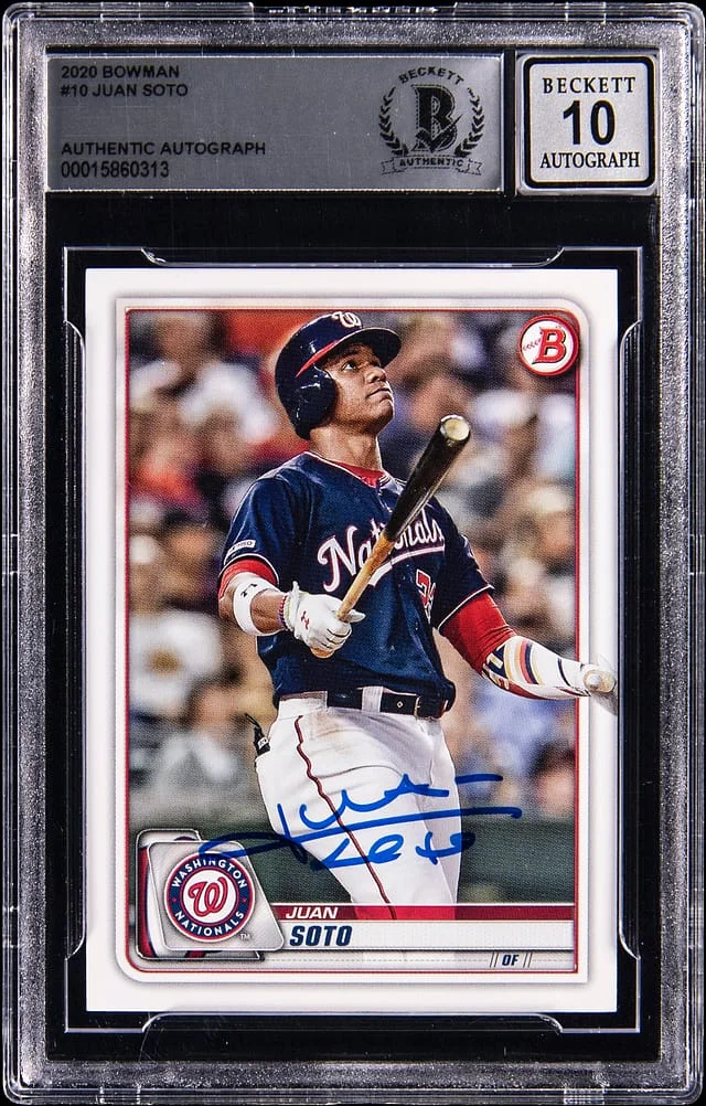 2020 Bowman Juan Soto #10 card image