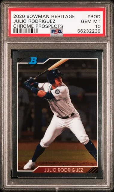 2020 Bowman Julio Rodriguez Heritage Chrome Prospects #ROD card image