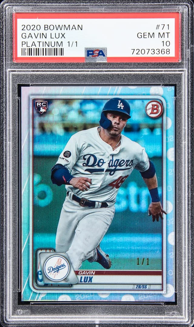 2020 Bowman Platinum Gavin Lux #71 card image