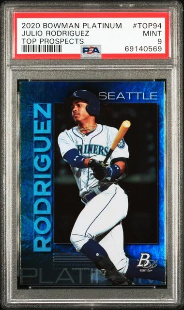 2020 Bowman Platinum Julio Rodriguez Top Prospects #TOP-94 card image