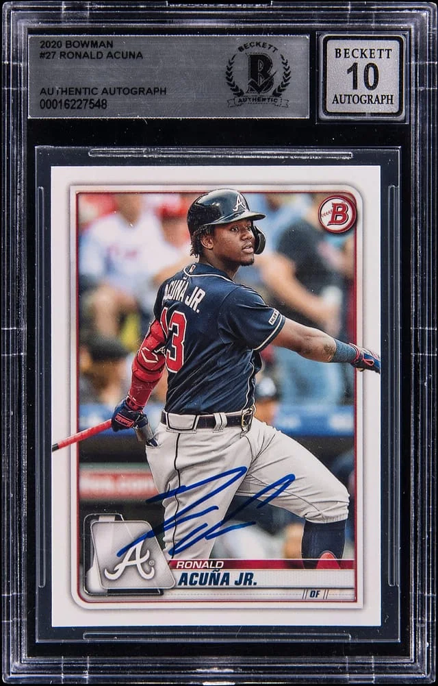 2020 Bowman Ronald Acuna Jr. #27 card image