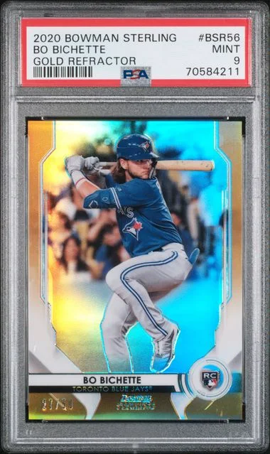 2020 Bowman Sterling Bo Bichette Gold Refractor #BSR56 card image