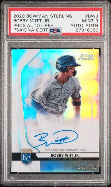 2020 Bowman Sterling Bobby Witt Jr. Prospect Autographs Refractor #BWJ card image
