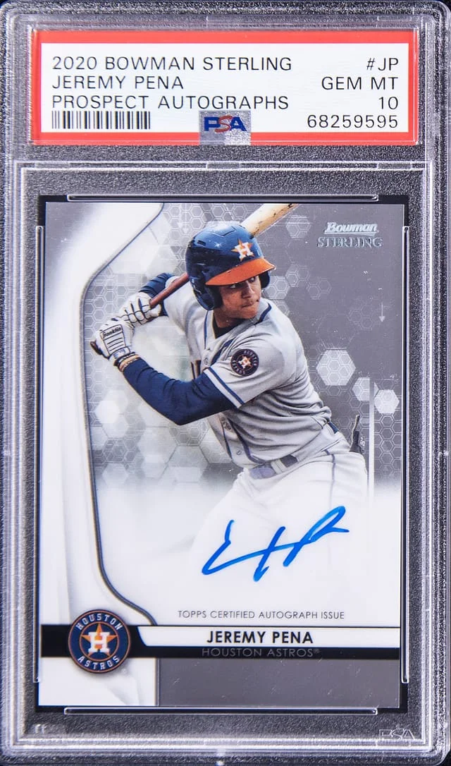 2020 Bowman Sterling Jeremy Pena Prospect Autographs #JP card image