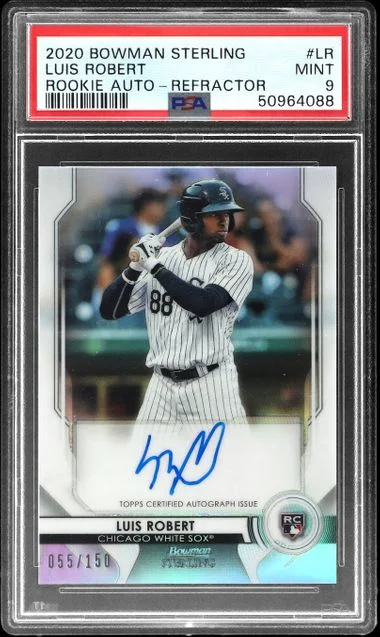 2020 Bowman Sterling Luis Robert Autographs Refractor #LR card image