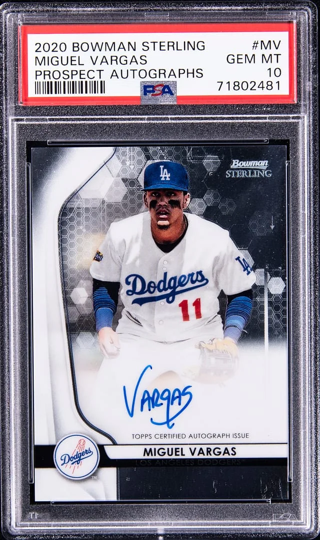 2020 Bowman Sterling Miguel Vargas Prospect Autographs #MV card image