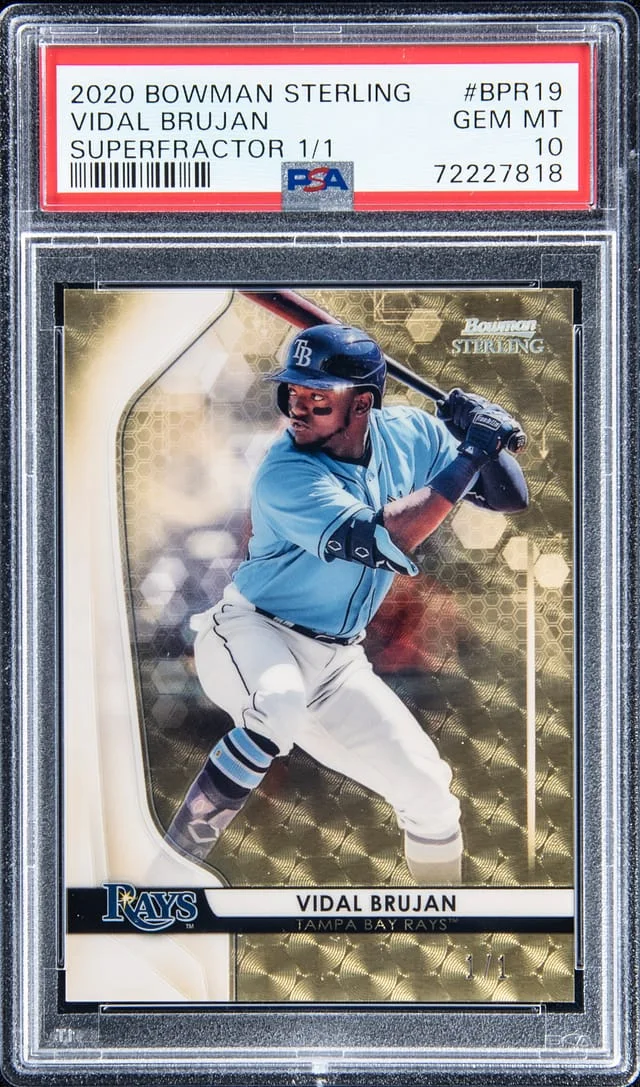 2020 Bowman Sterling Vidal Brujan SuperFractor #BPR-19 card image
