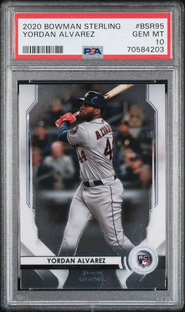 2020 Bowman Sterling Yordan Alvarez #BSR-95 card image