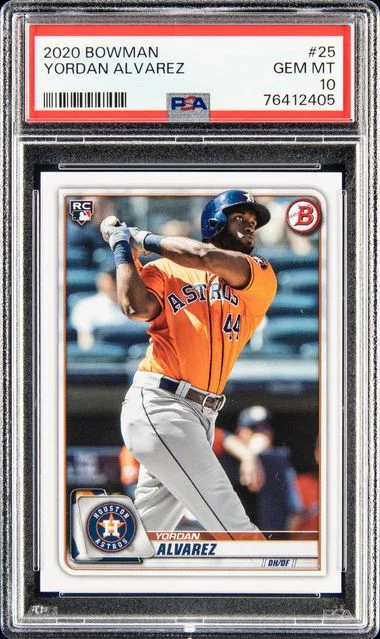 2020 Bowman Yordan Alvarez Heritage #25 card image